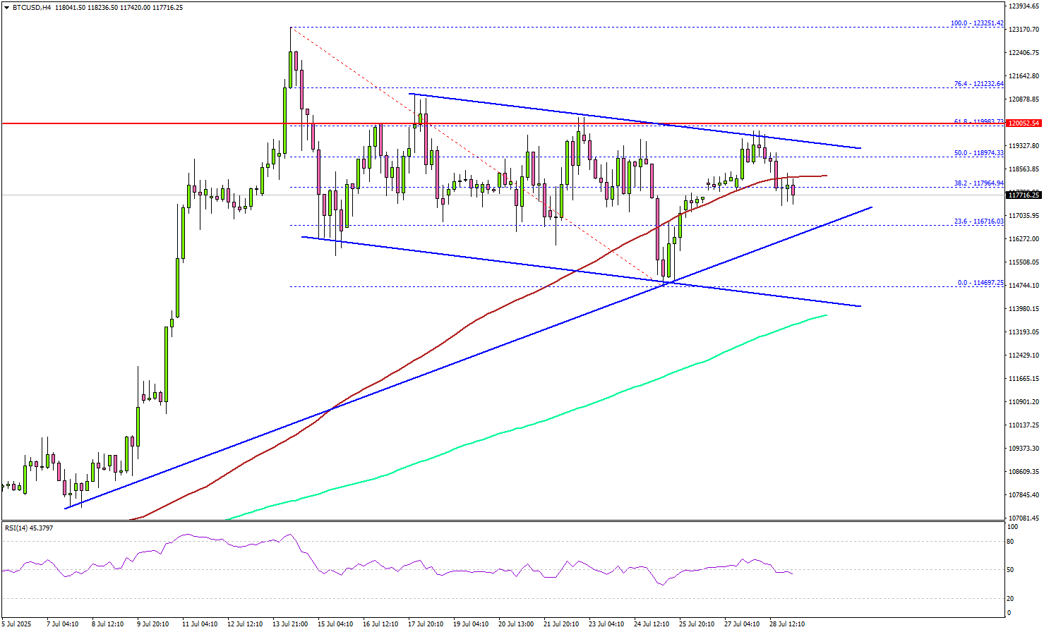 比特币巩固涨幅，但多头仍占主导地位